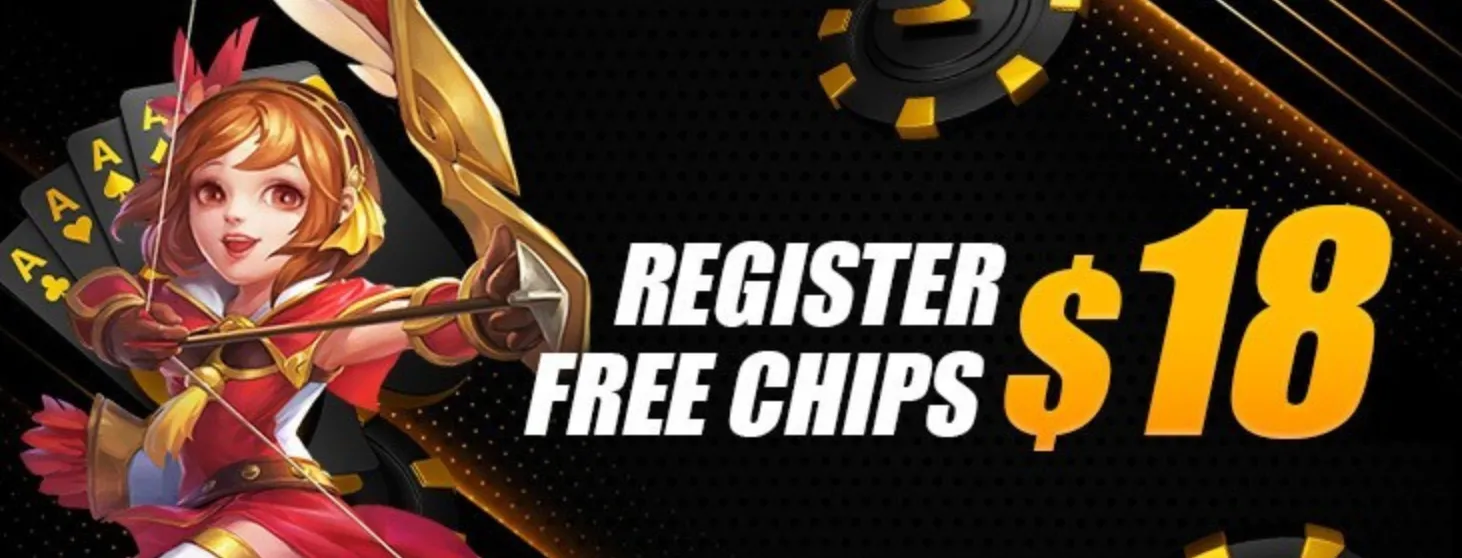 Register and get free chips bonus